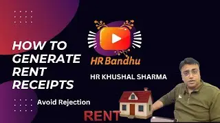 How to make correct rent receipt and claim #hraexemption #employeebenefits #incometax