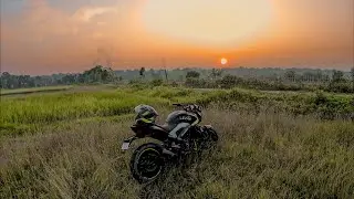 Village Evening Ride With My Domi250😍 || Evening view in my Village 😍