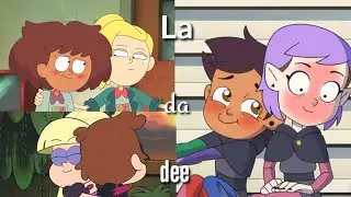 La da dee||AMV||Lumity Sashanne y Dipcifica[The owl house Amphibia y Gravity falls]