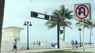Поездка на машине во Флориде США