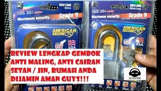WAJIB NONTON GEMBOK AMERICAN SECURE ANTI MALING CAIRAN SETAN REVIEW LENGKAP  DS REVIEW INDONESIA