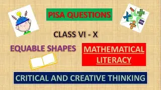 PISA QUESTIONS SOLUTION || CRITICAL AND CREATIVE THINKING (MATHS) || EQUABLE SHAPES