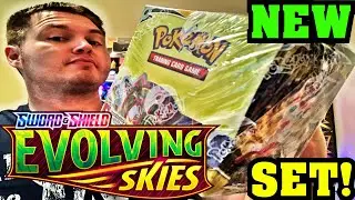 EVOLVING SKIES BOOSTER BOX! (NEW SET) OPENING ALL 36 PACKS FROM A SEALED BOOSTER BOX!! RAYQUAZA VMAX