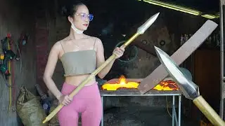 You Won’t Believe! Forest Hunter Asked Blacksmith Girl to Forge a Deadly Spear Tip from Scrap Metal