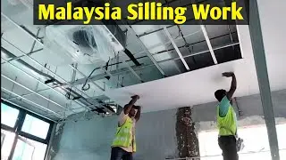 My First Ceiling Installation Work in Malaysia | Step-by-Step Process