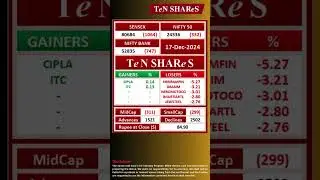 Indian Stock Market News Today | 17 DEC 2024 | #bse  | #nse  | TeN SHAReS #sensex #nifty #banknifty