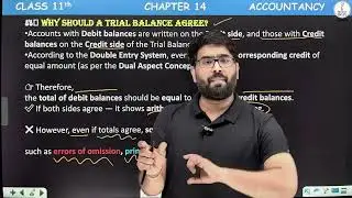 Trial Balance - Theory Explained | Class 11 |  Accounts | Chapter 14 |  Amit Singh Negi