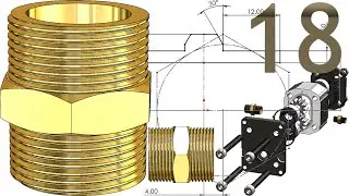 18-Project 52| Hydraulic Gear Pump 2 |SolidWorks Tutorial: 3/4