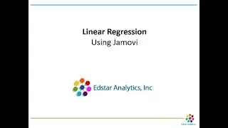How to Do a Linear Regression Analysis using Jamovi