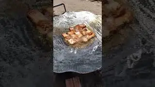 Peixe Frito no disco de arado