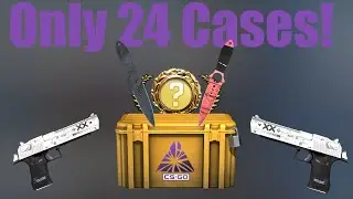 Insane 24 Case Fracture Unboxing! 2 Knives & 2 Coverts!
