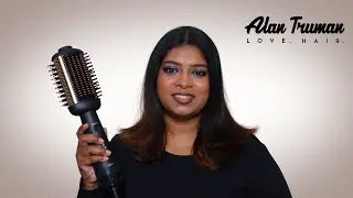 *NEW* Alan Truman Blow Styling Brush - Blow Dryer Brush + Hair Straightener Hot Brush in One