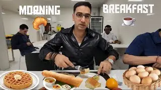 5 STAR-HOTEL🏨 Staff Cafeteria Breakfast Experience #hotels #foodvlog #food #streetfood