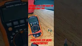 Checking for a bad Christmas tree bulb