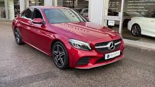 2020/70 Mercedes-Benz C220d AMG Line Premium Saloon, 37754 Miles, FSH, Apple Car Play, Hyacinth Red