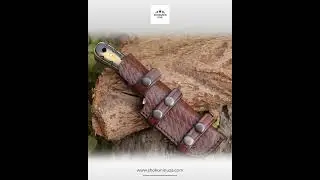 Marauder Damascus Tanto Knife with Pakkawood Handle
