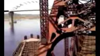 Grassy Point Railroad Swing Bridge opeing