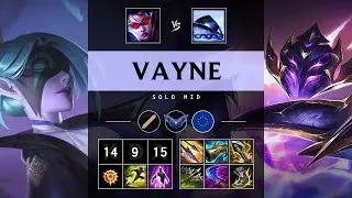 Vayne Mid vs Xerath - EUW Diamond Patch 25.15