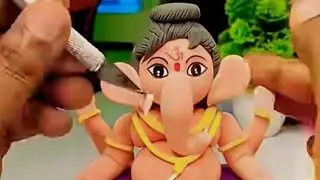 DIY Clay Ganpati Idol at Home|मिट्टी से बनाएं गणपति बप्पा | Eco-friendly Ganesh Idol#ganpati #diy 