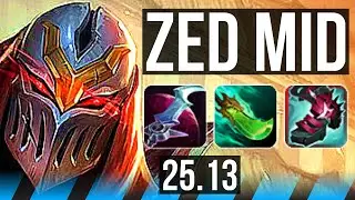 ZED vs KATARINA (MID) | 13/2/6, Legendary | EUW Master | 25.13