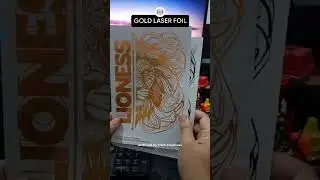 Foil Material: GOLD LASER #hotfoil #foiling #goldlaserfoil
