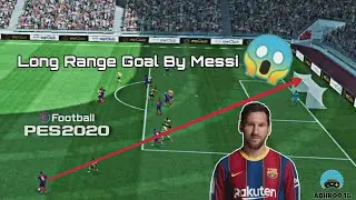 Lionel Messi amazing long shot goal 😱in pes2020 mobile ⚽