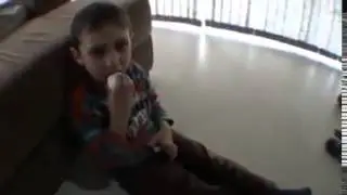 Guy tricks kid into thinking he is getting a kinder egg.