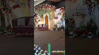 flowers decoration backdrop stage passage selfi gate #wedding