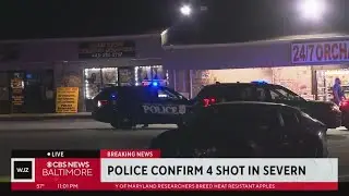 Four men seriously injured in shooting in Severn, Anne Arundel County Police says