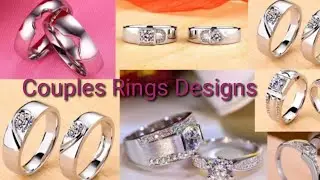 Stylish couple finger Ring design idea/ silver Plated Rings Beautiful couple rings for Engagement 💍