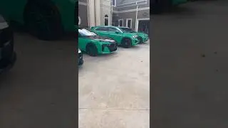 Boosie&rsquo;s Black And Green Custom Car Fleet Line Up
