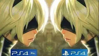 Nier Automata - PS4 PRO vs PS4 Graphics Comparison [1080p/60fps]