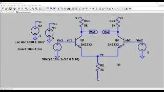 Understanding Transient Simulation of a Differential Amplifier