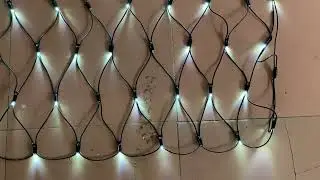 Waterproof led net light for outdoor decorate, custom size and light color.