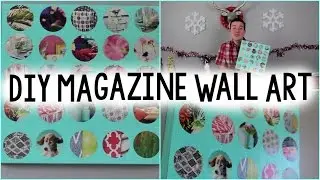 DIY Recycled Magazine Wall Art