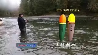 Fish Field Pro Drift Floats for Salmon & Steelhead Fishing