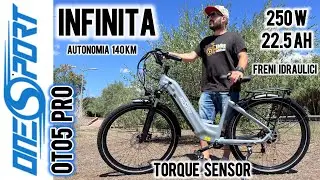 Bici Elettrica BELLISSIMA con Sensore di Coppia - ECONOMICA con Grande AUTONOMIA! ONESPORT OT05 PRO