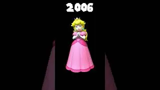 The Evolution of Princess Peach from Mario (1985 - 2023) 🎮💖🍑 #shorts #princesspeach #supermario