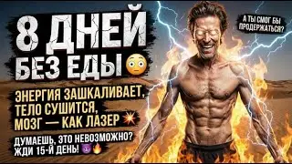 Сегодня 8-й день без еды 😳 Только вода, чай, кофе — и мощный прилив сил 💥
