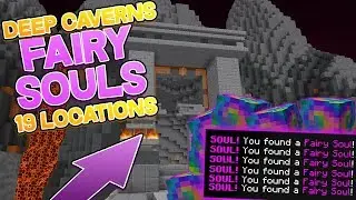 19 FAIRY Soul locations in the DEEP CAVERNS (Hypixel skyblock)