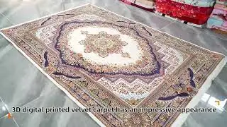 3D digital printed carpet display