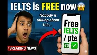 IELTS/PTE FREE NOW? ( Official Step-By-Step Guide ) | Nobody Told You This Secret