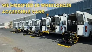 We installed 10 wheelchair accessible vans in dubai #accessibility #accessibledubai