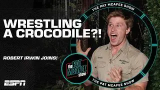 Robert Irwin WRESTLES &lsquo;crocodile&rsquo; (aka Boston Connor) 🤯🐊 | The Pat McAfee Show