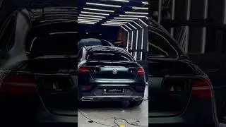 Wrapping Rear Bonnet This GLC 250 with Teckwrap Film Matte Green Black Silk