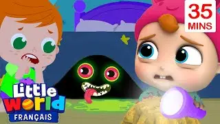 Oh, non ! Il y a des monstres sous mon lit  | Comptines pour les Tout-Petits | Little World Français
