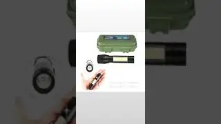 Senter Mini XPE COB Led Zoom Super Terang Swat Police Light Recharge(2)