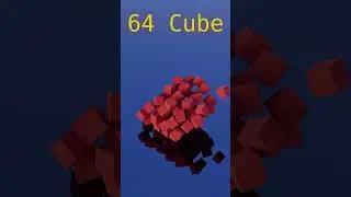 Satisfying Loop Animation | From 1 to 32768 Falling Cubes