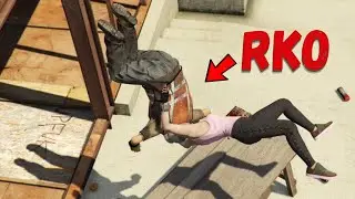 WWE-STYLE WRESTLING IN GTA 5 #11 : Realistic and Brutal Finishers with Ragdoll Physics