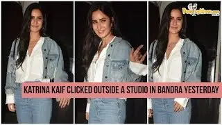 Celeb Spotting: Bollywood actress Katrina Kaif clicked outside a studio in Bandra yesterday